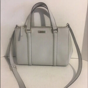 Kate Spade grey leather crossbody/ satchel Bag